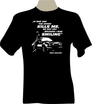 KOSZULKA T-shirt Paul Walker Fast&Furious Eng