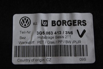 GD VW PASSAT B8 POLIČKA KUFRU 3G5863413