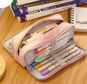 Пенал с отделениями, косметичка, большая сумка 3-в-1