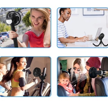 ВЕНТИЛЯТОР С ЗАЖИМОМ 1800МАЧ, 3 СКОРОСТИ ДЛЯ КОЛЯСКИ, АВТОКРЕСЛА, ПАЛАТКИ