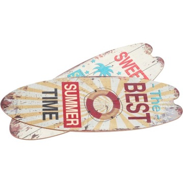 ДЕКОРАТИВНАЯ ДЕРЕВЯННАЯ ТАРЕЛКА ДЛЯ СЕРФИНГА ВИНТАЖНЫЙ ИНТЕРЬЕР И САД