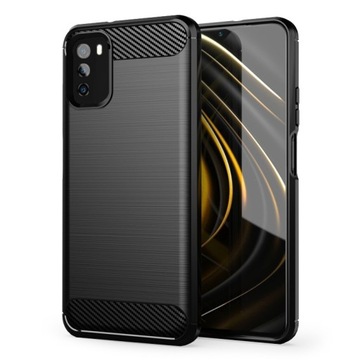 ETUI DO XIAOMI POCO M3 CLEAR CASE SILIKON SLIM +SZKŁO 9H