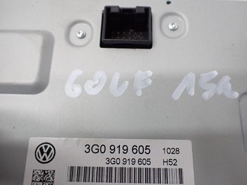 DISPLEJ OBRAZOVKA AUTORÁDIO EVROPA 3G0919605 VW GOLF VII 15R