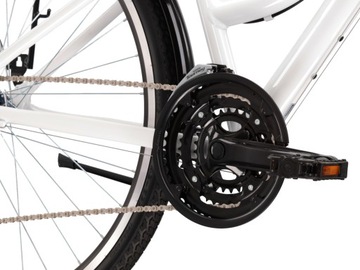 KROSS TRANS 1.0 ЖЕНСКАЯ БЕЛАЯ ГЛЯНЦЕВАЯ РАМА DL 19 КОЛЕСО 28