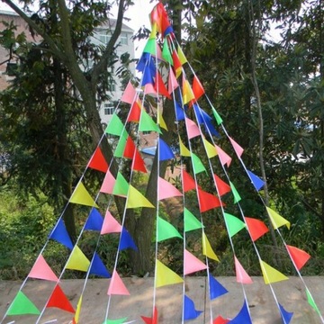 ВЫМЯТЫ, ЦЕРКОВНЫЕ ТРЕУГОЛЬНИКИ, КОМИССИЯ, ЦВЕТНАЯ ГИРЛЯНДИЯ, 80м