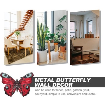 METALOWE DEKORACJE ŚCIENNE MOTYLI SZTUKA ZEWNĘTRZNA