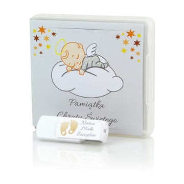 Zestaw Chrzest św. Etui + Pendrive 32 GB - ZEP238