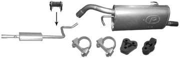 MITSUBISHI COLT 1.1 1.3 04-12 TŁUMIKI KOMPLET