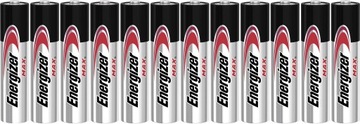 12x Bateria ENERGIZER Max LR03 AAA R3 E92 1,5V
