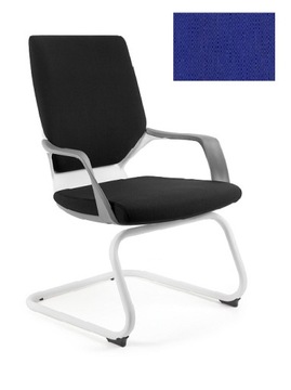 UNIQUE Fotel APOLLO SKID biały tkanina BL415 ROYAL