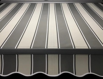 Markiza elektryczna 450x300 Szaro-Szara PREM