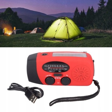 Radio Awaryjne Solar SOS 2000mAh Latarka survival