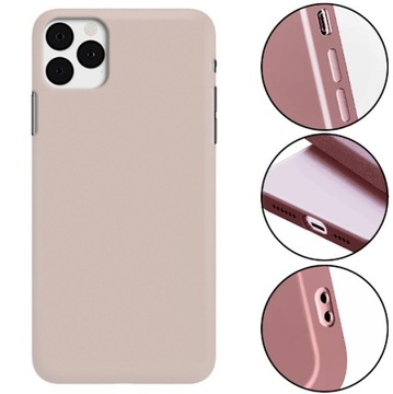 ETUI MATOWE CIEMNY RÓŻ do IPHONE 11 PRO MAX Case