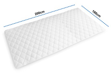 НАМАТРАТС МЕДИЦИНСКИЙ 180x200 АНТИАЛЛЕРГИЧНЫЙ С ЛАСТИКОМ AMW