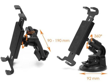 Держатель планшета в машину - Подголовник и окно