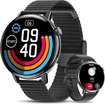 Smart Watch smartwatch fitness 1,3 cala do czarny