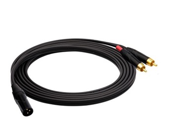 Kabel Audio Red's Music XLR M / 2x RCA cinch 0,3m