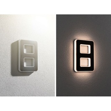 Oprawa elewacyjna SOLAR LED numer domu 8 3000K IP44 czarna