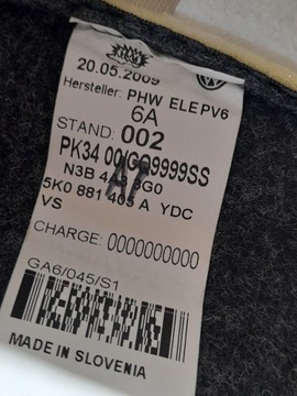 GOLF VI 3-Y 5-DVEŘOVÝ SEDAČKA SEDADLA LEVÝ PRAVÝ OHŘÍVAČ 5K0881375 SUPER STAV