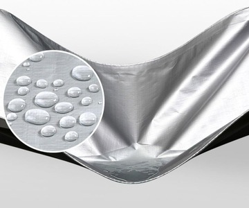 УСИЛЕННЫЙ ВОДОНЕПРОНИЦАЕМЫЙ СЕРЕБРЯНЫЙ ТОЛЩИЙ КАРПЕТ 120г/М2 УФ+ 7х7М