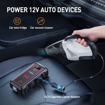 YABER Jump Starter, беспроводное зарядное устройство 10 Вт, автомобильный аккумулятор YR800 3500А, 23800 мАч