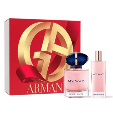 Giorgio Armani My Way zestaw woda perfumowana spray 50ml + woda perfumow P1