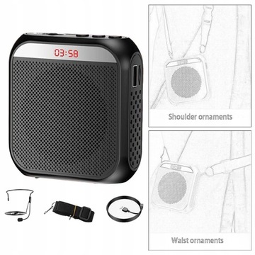 Портативный усилитель голоса Portable Voice Black