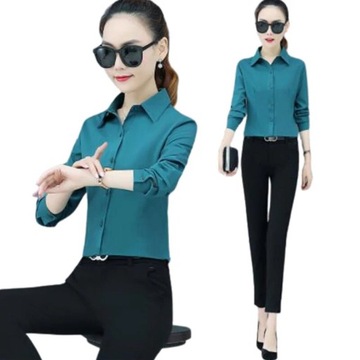 Spring White black Office Shirt Fashion Korean Sli