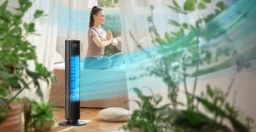 Колонной вентилятор Levoit TempSense 36 DC, портативный, мощный, 7,9 м/с.