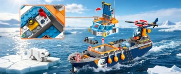 Конструктор «Исследовательский корабль Ocean Explorer», 482 детали, для детей от 8 лет