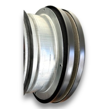 Приточный диффузор SVF BLACK, изолированный, скандинавский плоский 100, с ПРОКЛАДКОЙ