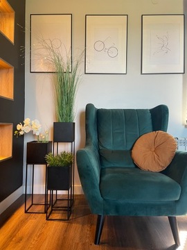 Металлическая крышка для цветочного горшка Loft LORIENT BLACK L87смYLD