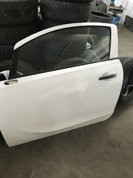 OPEL CORSA E 3D Z40R DRZWI LEWY PRZÓD KOMPLETNE