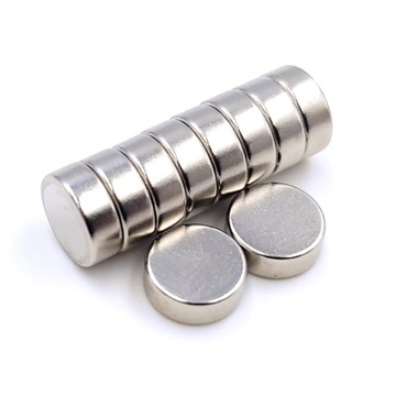 MAGNES NEODYMOWY WALCOWY 8x3 mm MOCNY, okrągły, krążek, HUNTER - 10 SZTUK