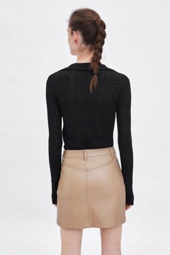 ЮБКА С КАРМАНАМИ ZARA NEW БЕЖЕВАЯ 36/S