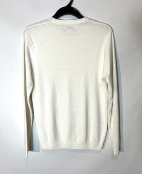 PULL & BEAR sweter męski kremowy M/L