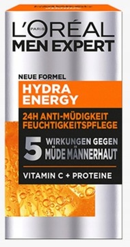 Krem Niwelujący Oznaki Zmęczenia L'Oreal Men Expert Hydra Energy 50 ml