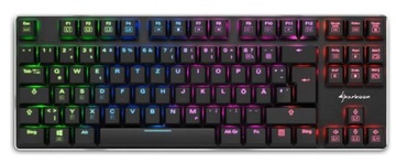 KLAWIATURA MECHANICZNA SHARKOON PUREWRITER TKL RGB