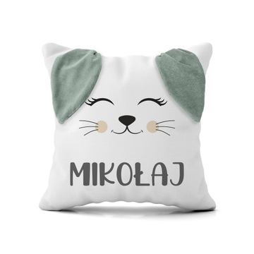 НАВУШКА ДЛЯ РЕБЕНКА С ИМЕНЕМ 40х40 JASIEK VELVET В ПОДАРОК