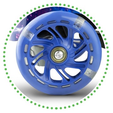 САМОКАТ ДЛЯ МАЛЬЧИКОВ, ДЕТСКИЙ, БАЛАНС ТРЕХКОЛЕСНЫЙ, LED НА 2, 3, 4 ГОДА