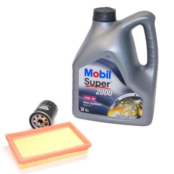 FILTR X 2 + OLEJ 10W40 4L SEICENTO CINQUECENTO 900