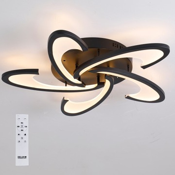 LAMPA SUFITOWA wisząca plafon modern ŻYRANDOL LED + PILOT 74W 70cm