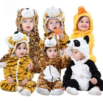 Piżama Onesies Zima noworodka z kapturem Amine odz