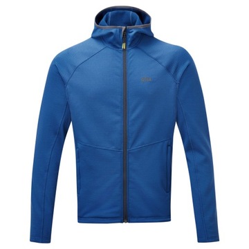 BLUZA z kapturem DART HOODIE MĘSKA niebieska L oddychająca