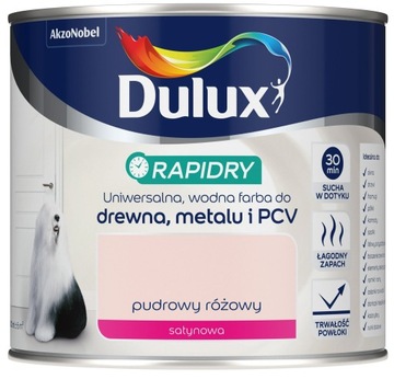RAPIDRY farba do drewna metalu Pudrowy Różowy 0,4L