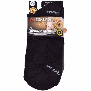 Skarpety sportowe trekkingowe wzmacniane z wełny merynosa merino 42-45