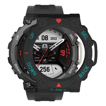 ETUI PANCERNE DO AMAZFIT T-REX 2 BLACK-BLUE-RED 02