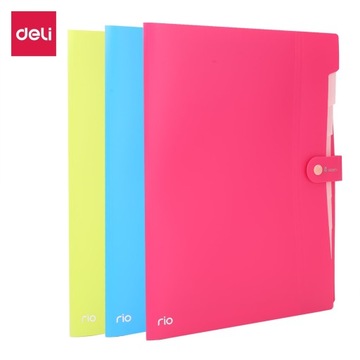 Папка-гармошка DELI А4, 8 отделений, RIO BLUE SERIES