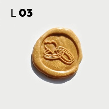 Золотая восковая марка найди свой узор