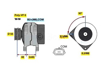 BOSCH ALTERNÁTOR DACIA LODGY 1.5 DCI